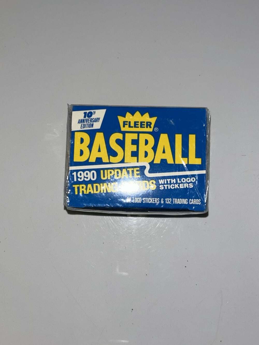 Fleer Baseball 1990 Update Trading Cards Box 10th Anniversary